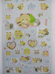 Cute Kawaii San-X Kokoro Araiguma Raccoon Sticker Sheet 2020 - B - for Planner Journal Scrapbook Craft