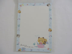 Cute Kawaii San-X Kokoro Araiguma Raccoon 4 x 6 Inch Notepad / Memo Pad - B - Stationery Designer Paper Collection