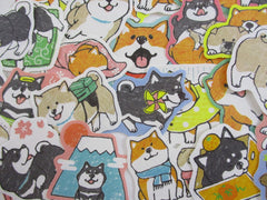 Cute Kawaii Dog Puppies Flake Stickers - 40 pcs - for Journal Planner Craft Scrapbook