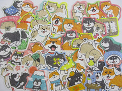 Cute Kawaii Dog Puppies Flake Stickers - 40 pcs - for Journal Planner Craft Scrapbook