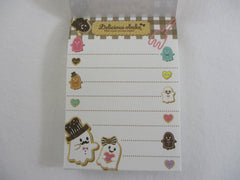 Cute Kawaii Q-Lia Ghost Delicious Obake Cookie Mini Notepad / Memo Pad