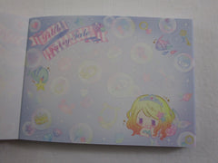 Cute Kawaii Q-Lia Little Fairy Tale Princess Mermaid Mini Notepad / Memo Pad - B - Stationery Design Writing