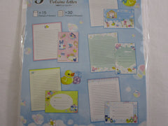 Cute Kawaii Mind Wave Beautiful Girl Bath Bubble Letter Set Pack - Stationery Writing Paper Envelope Pen Pal