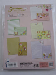 Cute Kawaii Mind Wave Bouquet Birds Flower Letter Set Pack - Stationery Writing Paper Envelope Pen Pal