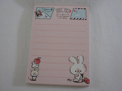 Cute Kawaii Kamio Little Poet Rabbit Writing Letter Love Mini Notepad / Memo Pad - Stationery Design Writing Collection