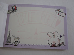 Cute Kawaii Kamio Little Poet Rabbit Writing Letter Love Mini Notepad / Memo Pad - Stationery Design Writing Collection