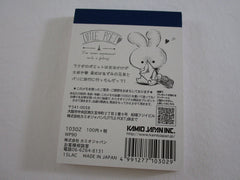 Cute Kawaii Kamio Little Poet Rabbit Writing Letter Love Mini Notepad / Memo Pad - Stationery Design Writing Collection