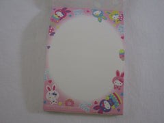 Cute Kawaii Sanrio Hello Kitty Colorful Bunny Mini Notepad / Memo Pad - A - Stationery Design Writing Collection
