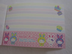 Cute Kawaii Sanrio Hello Kitty Colorful Bunny Mini Notepad / Memo Pad - B - Stationery Design Writing Collection