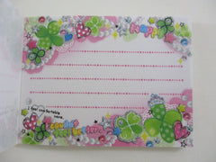 Cute Kawaii Pool Cool Clover Cute Leaf Mini Notepad / Memo Pad - Stationery Designer Paper Collection