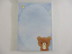 Cute Kawaii San-X Rilakkuma Bear Chairoikoguma Starry Sky Night 4 x 6 Inch Notepad / Memo Pad - Stationery Designer Paper Collection