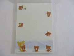 Cute Kawaii San-X Rilakkuma Bear Chairoikoguma Starry Sky Night 4 x 6 Inch Notepad / Memo Pad - Stationery Designer Paper Collection