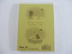 Cute Kawaii San-X Rilakkuma Bear Chairoikoguma Starry Sky Night 4 x 6 Inch Notepad / Memo Pad - Stationery Designer Paper Collection