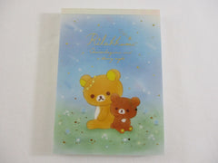 Cute Kawaii San-X Rilakkuma Bear Chairoikoguma Starry Sky Night 4 x 6 Inch Notepad / Memo Pad - Stationery Designer Paper Collection