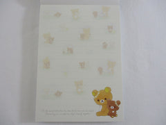Cute Kawaii San-X Rilakkuma Bear Chairoikoguma Starry Sky Night 4 x 6 Inch Notepad / Memo Pad - Stationery Designer Paper Collection