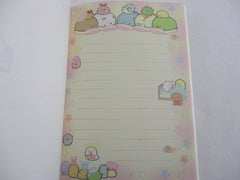 Cute Kawaii San-X Sumikko Gurashi Bath Shower theme 4 x 6 Inch Notepad / Memo Pad - Stationery Designer Paper Collection
