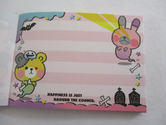 Cute Kawaii Crux Ghost Mini Notepad / Memo Pad - Stationery Design Writing Collection