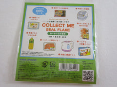 Cute Kawaii Kamio Busy Kitchen Food Flake Stickers Sack - Collectible - for Journal Planner Agenda Craft Scrapbook DIY Art