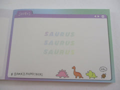 Cute Kawaii Kamio Dinosaurs 4 x 6 Inch Notepad / Memo Pad - Stationery Designer Paper Collection