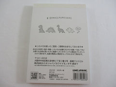 Cute Kawaii Kamio Dinosaurs 4 x 6 Inch Notepad / Memo Pad - Stationery Designer Paper Collection
