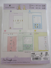 Cute Kawaii Crux Otter Hedgehog Penguin Shark Dog Animal Letter Set Pack - Stationery Writing Paper Penpal