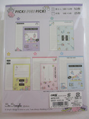 Cute Kawaii Crux Luv Pick Piggy Toy Arcade Dog Dino Letter Set Pack - Stationery Writing Paper Penpal