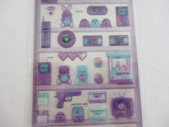 Cute Kawaii Crux Pick Me Sticker Sheet - Purple - Game Record Disk Fun Arcade - for Journal Planner Craft