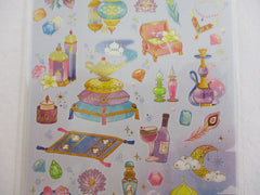 Cute Kawaii Mind Wave Fairy Tale Princess Theme Sticker Sheet - Purple Aladdin Castle - for Journal Planner Craft
