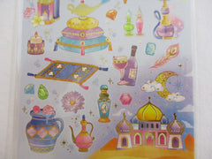 Cute Kawaii Mind Wave Fairy Tale Princess Theme Sticker Sheet - Purple Aladdin Castle - for Journal Planner Craft