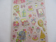 Cute Kawaii Mind Wave Fairy Tale Princess Theme Sticker Sheet - Pink Jewel Castle - for Journal Planner Craft