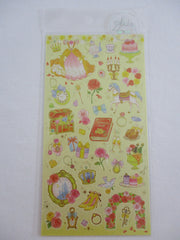 Cute Kawaii Mind Wave Fairy Tale Princess Theme Sticker Sheet - Yellow Rose - for Journal Planner Craft