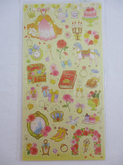 Cute Kawaii Mind Wave Fairy Tale Princess Theme Sticker Sheet - Yellow Rose - for Journal Planner Craft