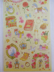 Cute Kawaii Mind Wave Fairy Tale Princess Theme Sticker Sheet - Yellow Rose - for Journal Planner Craft