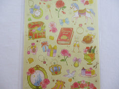 Cute Kawaii Mind Wave Fairy Tale Princess Theme Sticker Sheet - Yellow Rose - for Journal Planner Craft