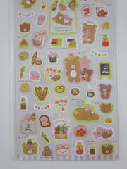 Cute Kawaii San-X Rilakkuma Bear Farmers Market Sticker Sheet 2021 - B - for Planner Journal Scrapbook Craft