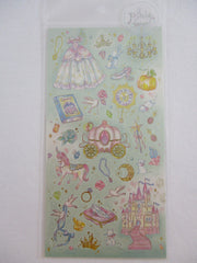 Cute Kawaii Mind Wave Fairy Tale Princess Theme Sticker Sheet - Green Cinderella Castle - for Journal Planner Craft