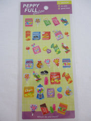 Cute Kawaii Mind Wave Peppy Full Series - Biscuit Cookies Snack Chocolate Oreo Gummy Sticker Sheet - for Journal Planner Craft