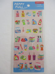 Cute Kawaii Mind Wave Peppy Full Series - House Supply Soap Toilet Paper Tissue Toothpaste Chores Cleaning Supplies Healthy Sticker Sheet - for Journal Planner Craft