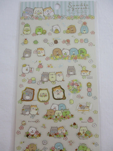 Cute Kawaii San-X Sumikko Gurashi Flower Field Spring Sticker Sheet 2019- B - for Planner Journal Scrapbook Craft