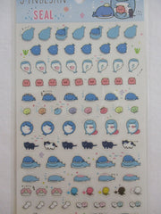 Cute Kawaii San-X Jinbesan Whale Sticker Sheet - A - for Planner Journal Scrapbook Craft