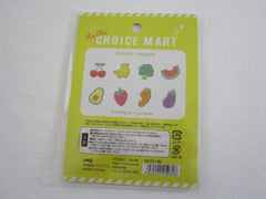 Cute Kawaii Crux Choice Mart Shopping Cart Stickers Flake Sack - Fruits Vegetables