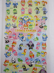 Cute Kawaii Mind Wave Cosmos Ranger Super Hero Animals Sticker Sheet - for Journal Planner Craft