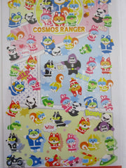 Cute Kawaii Mind Wave Cosmos Ranger Super Hero Animals Sticker Sheet - for Journal Planner Craft