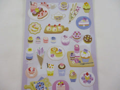 Cute Kawaii Mind Wave & Cafe Seal Series - H - Very Berry Cafe Pancake Cake Fruit Yogurt Ice Cream Shop Sticker Sheet - for Journal Planner Craft