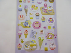 Cute Kawaii Mind Wave & Cafe Seal Series - H - Very Berry Cafe Pancake Cake Fruit Yogurt Ice Cream Shop Sticker Sheet - for Journal Planner Craft