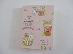 Cute Kawaii Q-Lia Usagi Rabbit Cafe Mini Notepad / Memo Pad - Stationery Design Writing Paper Collection