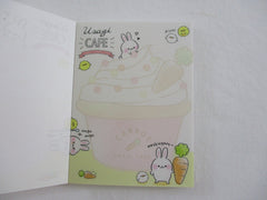 Cute Kawaii Q-Lia Usagi Rabbit Cafe Mini Notepad / Memo Pad - Stationery Design Writing Paper Collection
