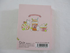 Cute Kawaii Q-Lia Usagi Rabbit Cafe Mini Notepad / Memo Pad - Stationery Design Writing Paper Collection