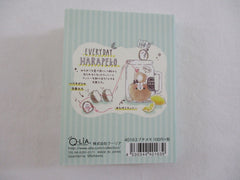 Cute Kawaii Q-Lia Harapeko Bear Hedgehog Mini Notepad / Memo Pad - Stationery Design Writing Paper Collection