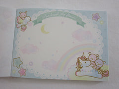Cute Kawaii Q-Lia Rabbit Unicorn Kindness Sky Flavor Mini Notepad / Memo Pad - Stationery Designer Writing Paper Collection